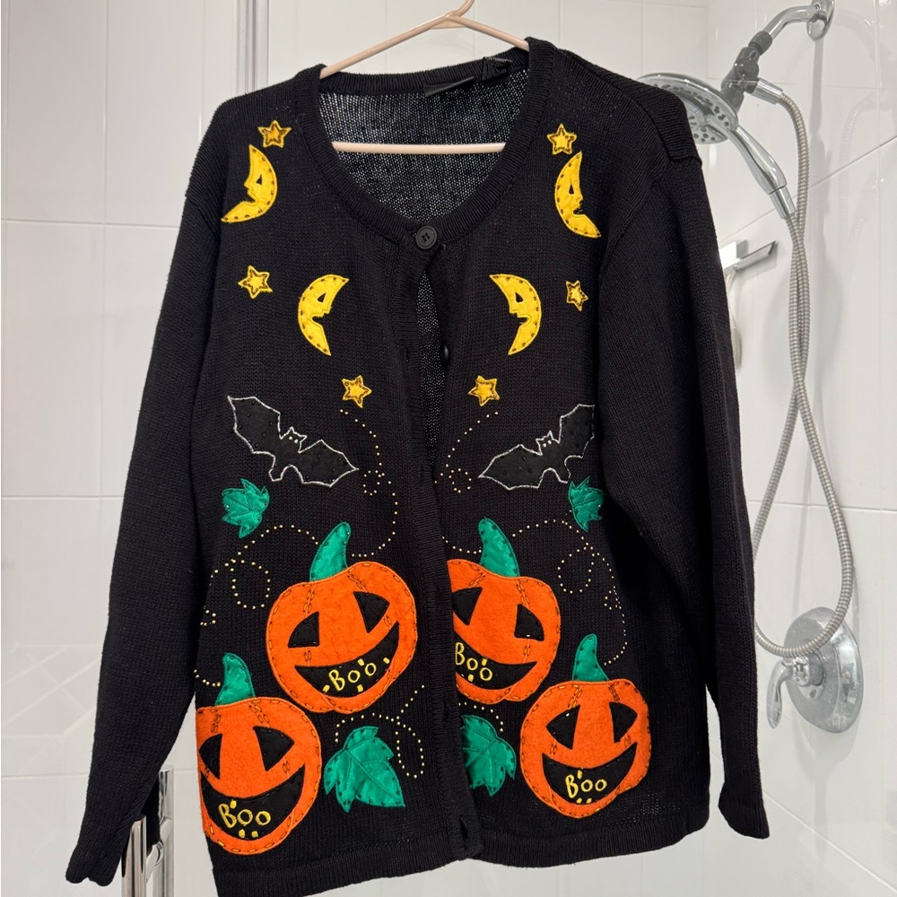 VINTAGE PUMPKIN HALLOWEEN SWEATER